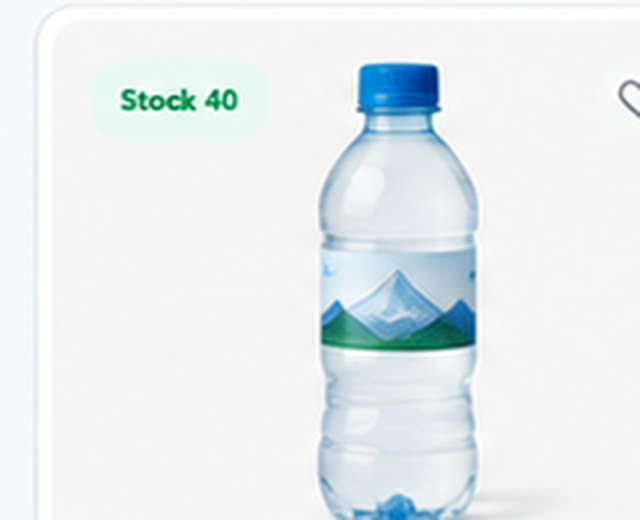 Agua sin gas